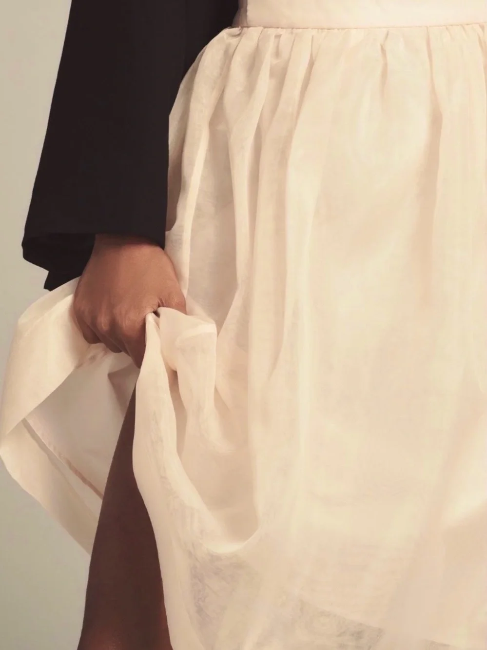 ANTHROPOLOGIE ENDLESS ROSE ORGANZA MIDI SKIRT M & L NWT